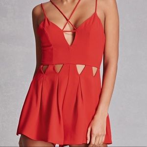 INDIKAH Strappy Cut-Out Romper